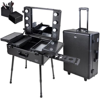 Hector Makeup Trolley Case with Mirror Light