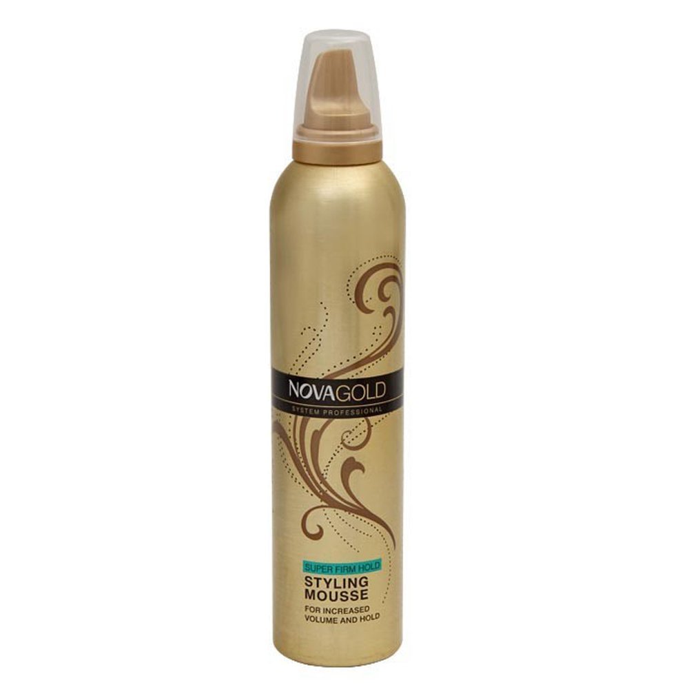 Nova Super Firm Hold Hair Styling Mousse Gold 300ml – Faith Parlour House Nova Super Firm Hold Hair Styling Mousse Gold 300ml – Faith Parlour House